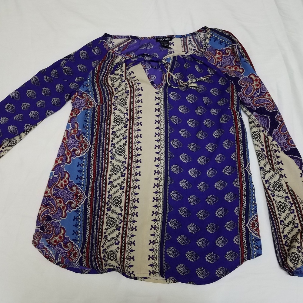 Stoosh boho patterned blouse